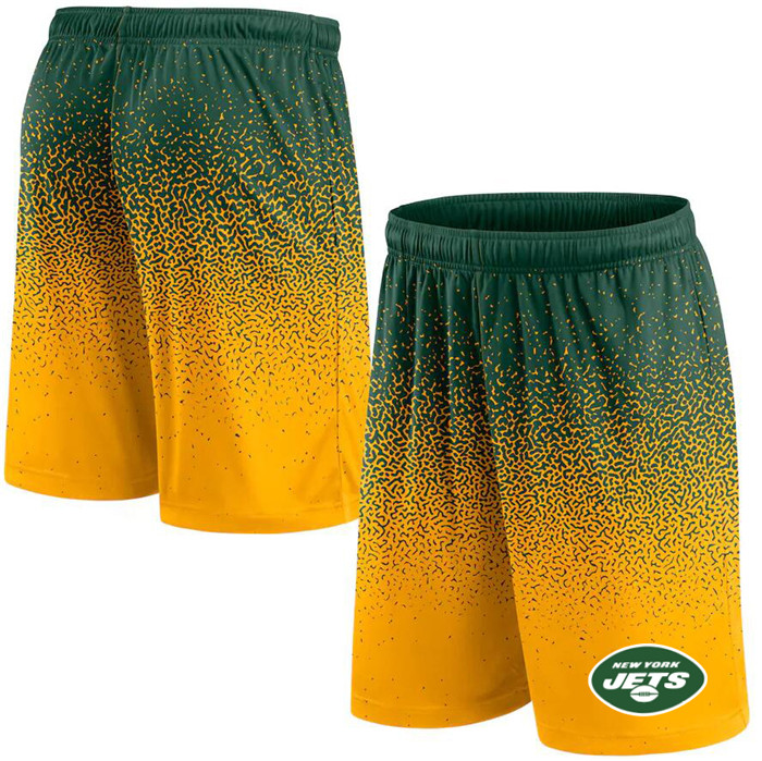 Men's New York Jets Green/Yellow Ombre Shorts